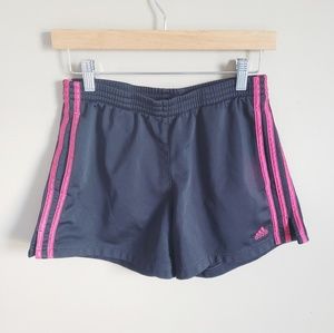 Adidas Athletic Shorts With Red Stripes